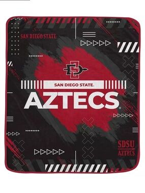 San Diego State Aztecs Red & Black Throw Blanket 🔴⚫️
